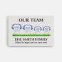 3528CUK1 our team family canvas  personalised football gifts for family