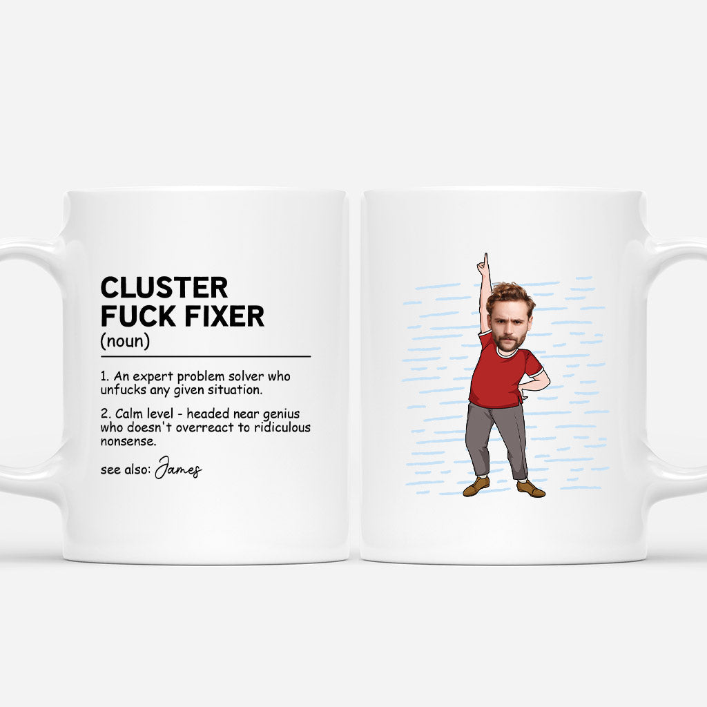 3536MUK1 cluster fck fixer mug  personalised funny gifts for him