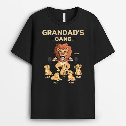 3552AUK1 grandads dads gang lion funny t shirt  personalised gifts for grandad dad_e898ff98 b986 4051 8488 fb2b0666089d