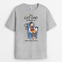3582AUK2 this cat mum belongs to  personalised womens t shirt