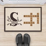 3585DUK2 family crossword doormat  family personalised gifts