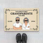 3587DUK1 the worlds best grandparents live here doormat  personalised grandparents gifts