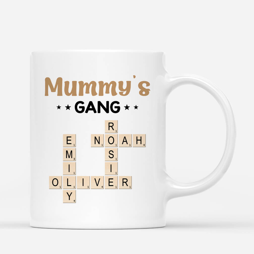 Personalised Grandad/Daddy's Gang Crossword Funny Mug