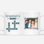 3590MUK1 grandad daddys gang crossword photo mug  personalised gifts for him