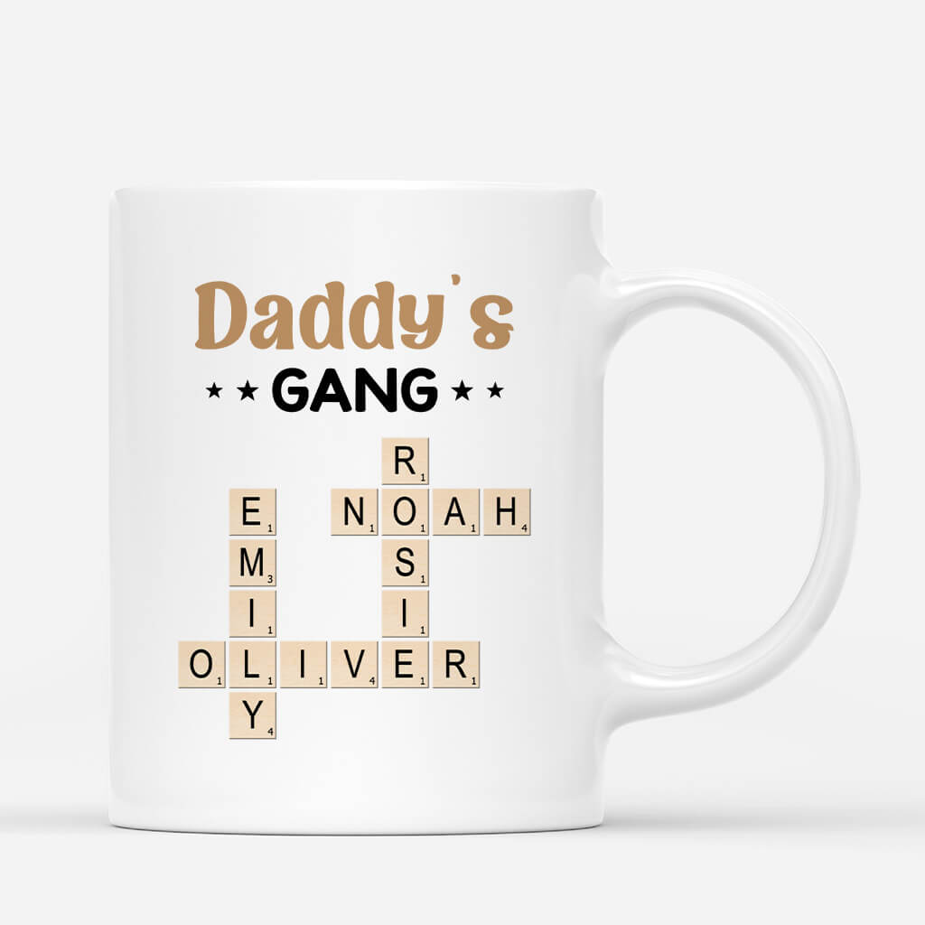 Personalised Grandma/Mummy's Gang Crossword Photo Mug