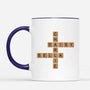 3594MUK3 we rule the house crossword  personalised cat mug for cat lovers