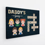 3597CUS2 grandma mummys gang crossword canvas  customised gifts for grandma mum