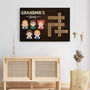 3597CUS3 grandma mummys gang crossword canvas  customised gifts for grandma mum