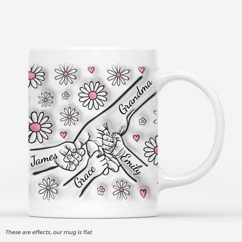 Personalised Grandma/Mummy 3D Mug