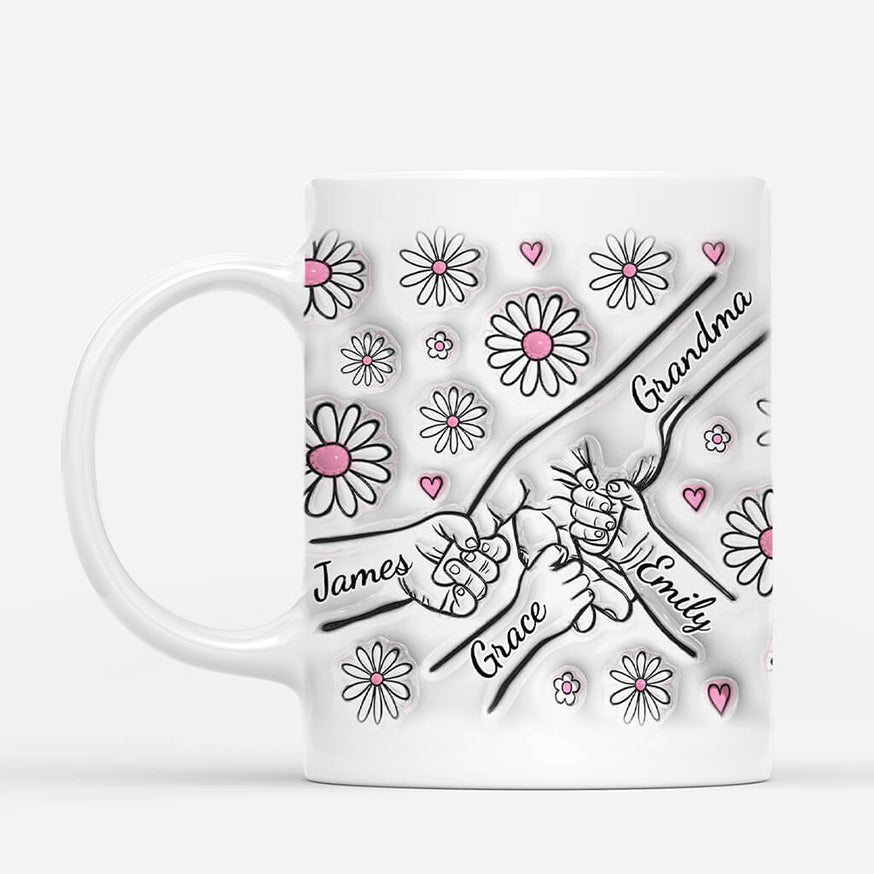 Personalised Grandma/Mummy 3D Mug