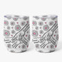 3599TUK1 Personalised Holding Grandmas Hand Floral 3D Wine Tumbler 3599T5H5A