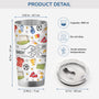 3608TUK3 3d printing effect personalised daddy fist bump 20oz tumbler 3608T5I5B