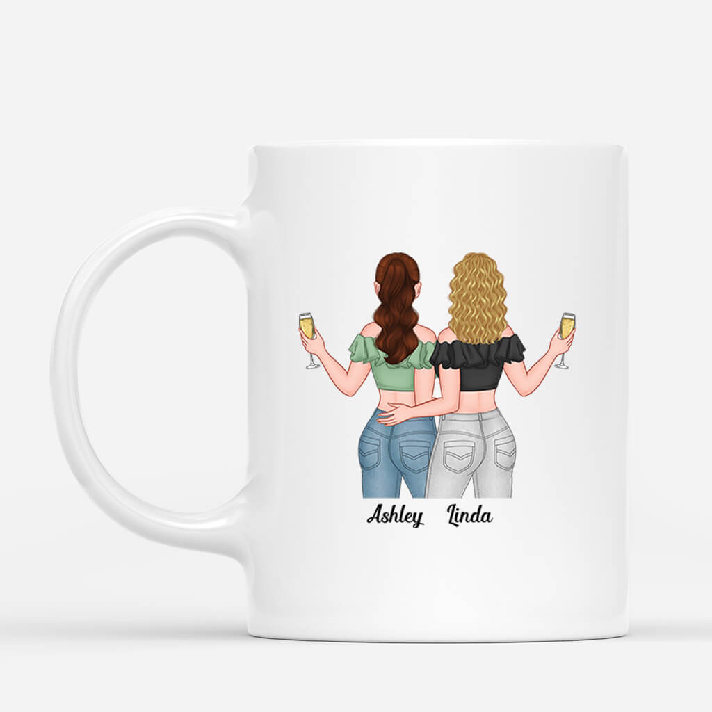 3642MUK2 friendship is the most precious treasure  personalised mug for best friends