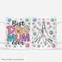 3647MUK1 best dog mum ever 3d inflated effect mug  personalised dog gifts for human