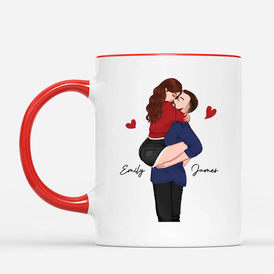 3651MUK2 i met you i liked you i love you im keeping you forever yours  personalised couple mug