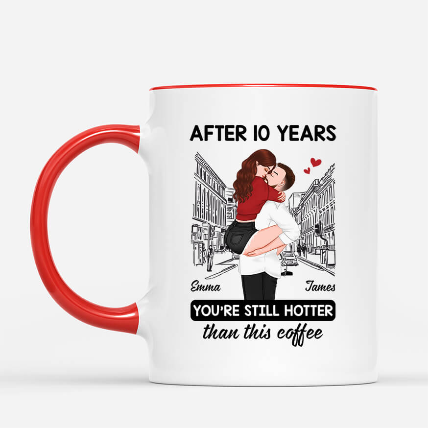 3652MUK2 youre still hotter than this hotter than this coffee  funny personalised mug for couple