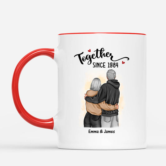 3653MUK2 together since couple mug  personalised anniversary gifts for couple