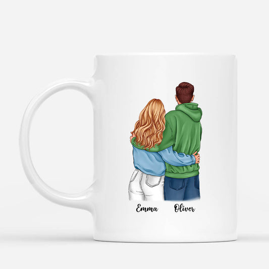 3663MUK2 personalised i love you couple holding mug  personalised gifts for couples