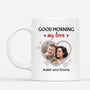 3670MUK1 good morning my love  personalised photo mug for couple