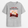 3672AUK1 i love you more than you snore _lucky for you_  personalised t shirt for couple_76e96476 8124 4251 b694 ad7af7f2d478