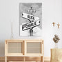 3673CUK3 vintage street sign canvas  personalised gifts for couple