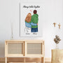 3683CUK3 always better together canvas  personalised couple gifts