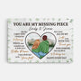 3702CUK1 you are my missing piece  romantic personalised canvas for couple