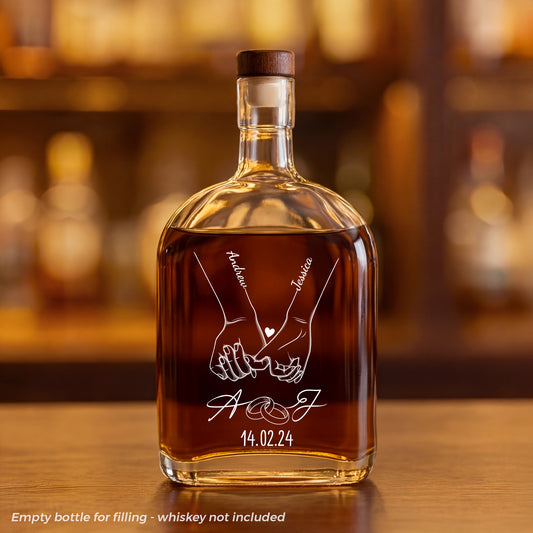 3705AUK1 personalised whisky bottle for couples wedding anniversary 3705aisp0g