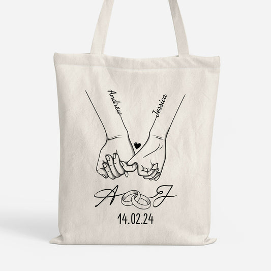 3705BUK1 personalised wedding anniversary tote bag for couples 3705bsf0g_15cad02c 3fae 4659 be97 b23b75bb09cc