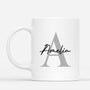 3732MUK2 initial name matching mug for couple  personalised couple gifts