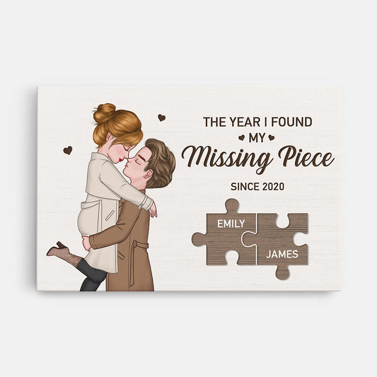 3740CUK1 the year i found my missing piece  personalised couple canvas_e406bff5 4628 4d30 8ebb 9056e7c2b61a