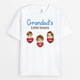 3756AUK1 daddy grandads little hearts  personalised t shirt for grandad dad 3756ATE8B