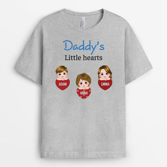 3756AUK2 mummy grandmas little hearts  personalised t shirt for grandma mum 3756ATE8A