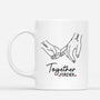 3759MUK1 personalised together forever couple mug