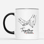 3759MUK2 personalised together forever couple mug