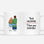 3791MUK1 Personalised Fuck Valentine I Love You Everyday Mug