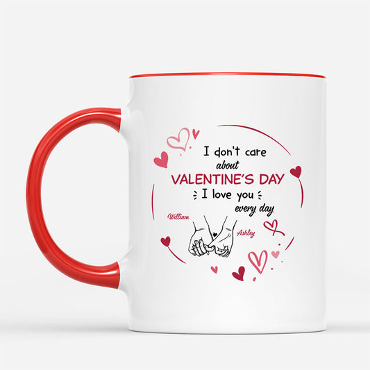 3793MUK1 personalised i dont care about valentines day i love you every day mug for couples 3793m3vag_1
