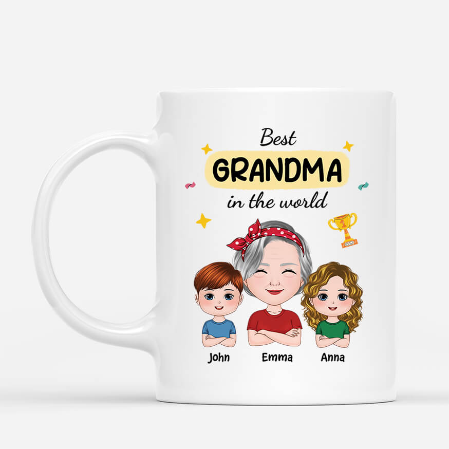 3802MUK1 best grandma in the world mug  personalized gifts for a grandma 3802M8E0A
