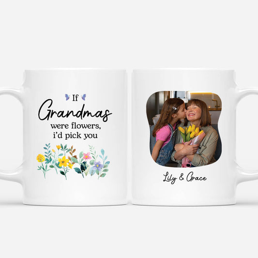 3812MUK1 Personalised If Grandma Were Flowers Id PickYou Photo Mug 3812MTH5A