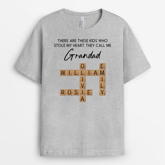 3813AUK2 there are these kids who stole my heart they call me grandma  personalized crossword t shirt for grandma 3813ATE5A