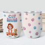 3828TUK2 Personalised CatMum Cat Dad 3D Inflated Effect Wine Tumbler 3828T5H0D