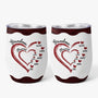 3831TUK1 personalised grandma mum heart wine tumbler 3831T5H7A