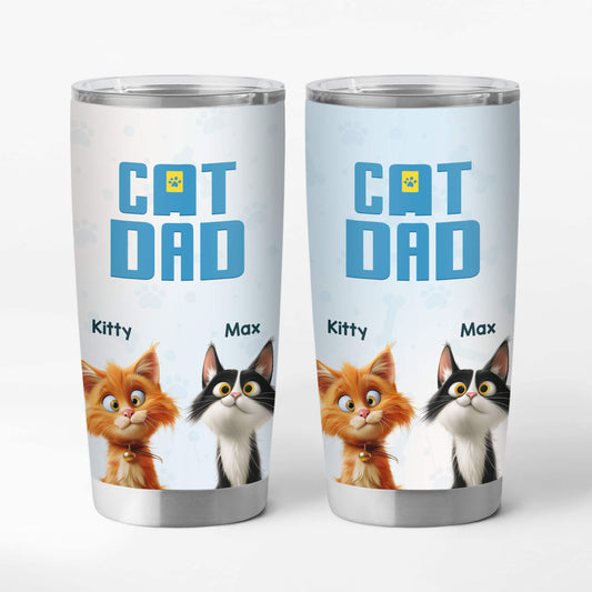 3833TUK1 personalised cat mum cat dad 20oz tumbler 3833T5I5D