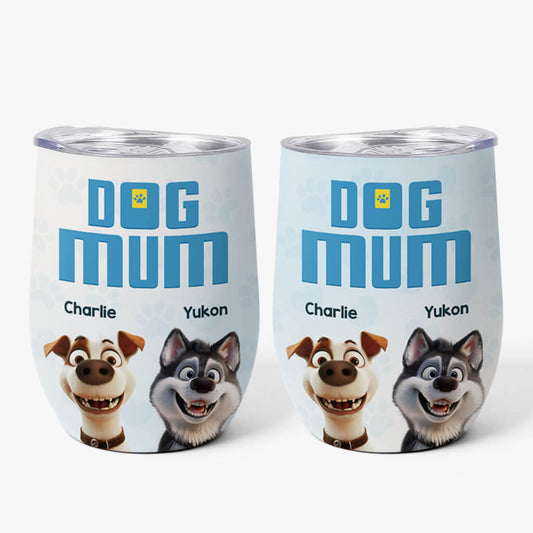 3833TUK1 personalised dog mum dog dad wine tumbler 3833T5I5C