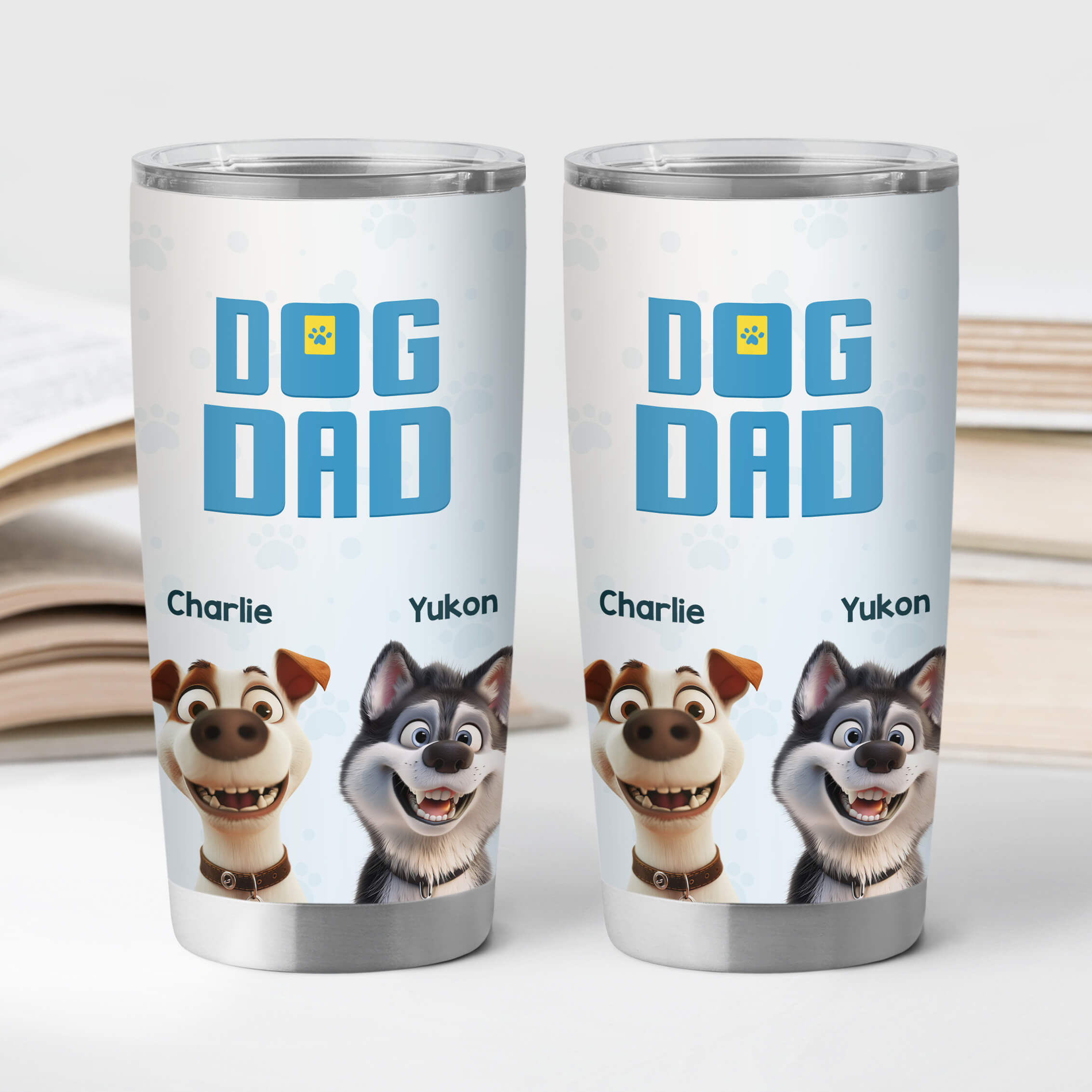 3833TUK2 personalised dog mom dog dad 20oz tumbler 3833T5I5C