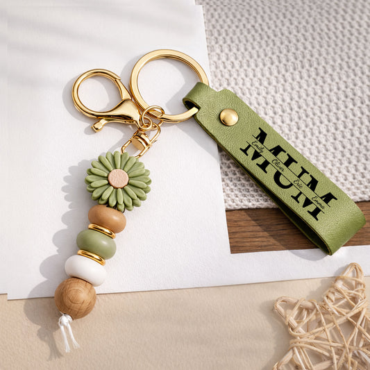 3840MUK1 personalised daisy beaded keyring with names for mum 3840mj8v5a_4