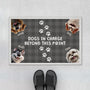 3947DUK1 personalised dogs in charge doormat 3947DKI5C
