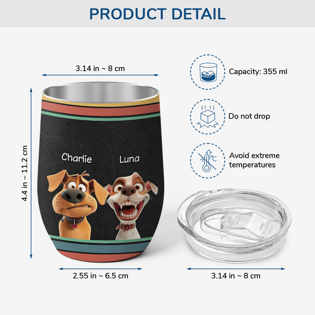 3952TUK3 personalized dog gifts_ for dog lovers funny wine tumbler 3952T3N0C