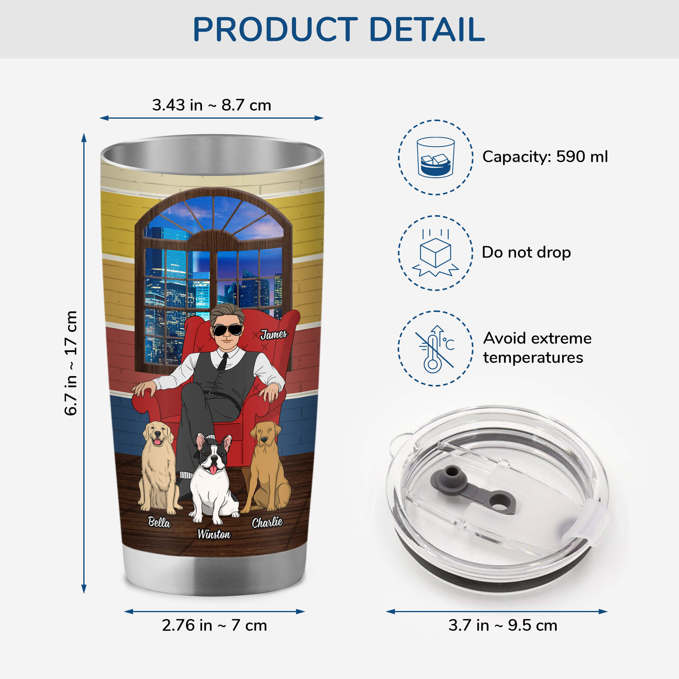 3999TUK3 personalized dog dad gifts custom dog tumbler_ 20oz 3999TKL8C