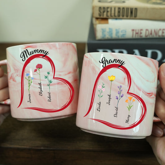 4001MUK2 personalized gifts for her grandma mom love marble mug 4001M